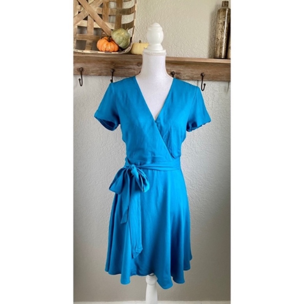 Blue Wrap Dress